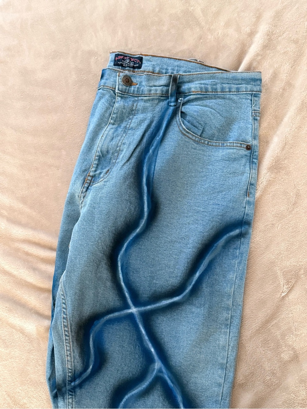 Architect Light Blue Men's Relaxed Jeans - Picture 2 of 5